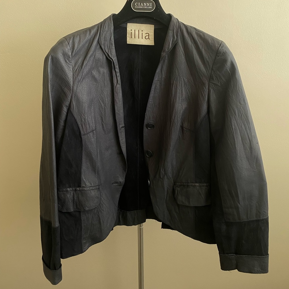 Illia Women's Leather and Suede Jacket